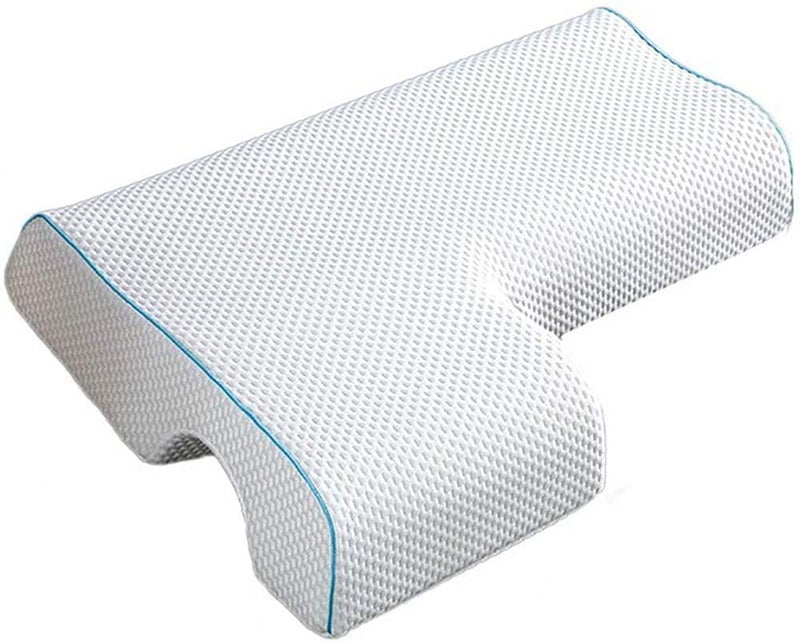 JACKGOLD Arched Cuddle,Couples Pillow with Slow Rebound and Breathable Memory Foam,Couple Cuddle Sleep Pillow for Anti Pressure Hand (Right) - Image 1